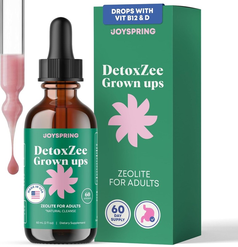 Zeolite Drops Liquid Zeolite Clinoptilolite with Vitamin B12 & Vitamin D3