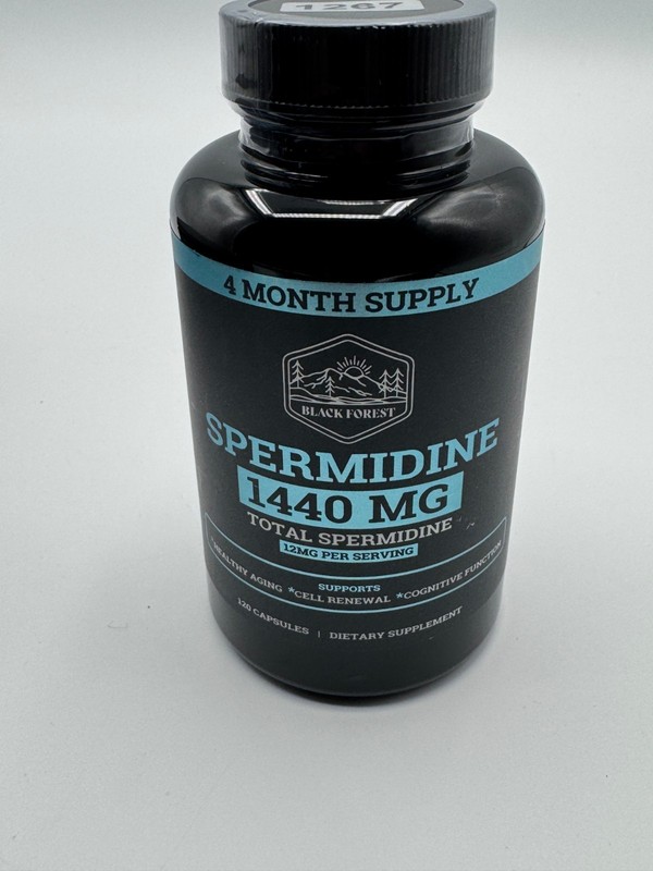 Black Forest Spermidine 1440 MG 120 Capsules 12mg 4 Month Supply