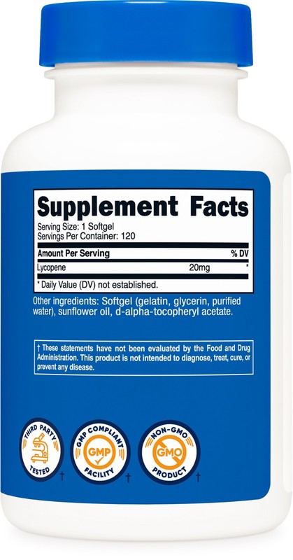 Nutricost Lycopene (20mg) 120 Capsules gallery