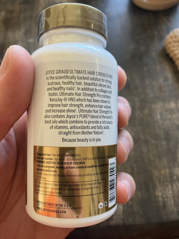 Joyce Giraud Ultimate Hair Strength Pro Supplement 60 capsules 30 Day Ex12/26 gallery