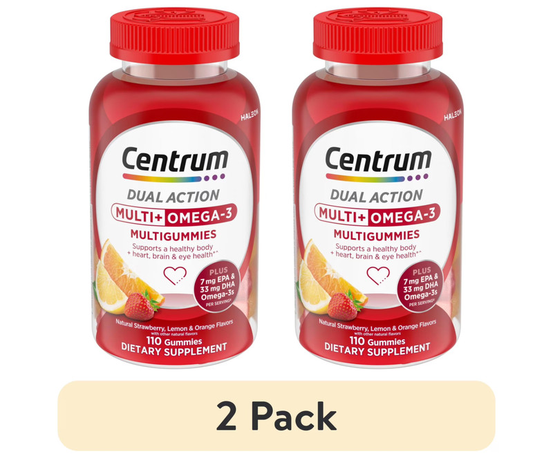 Centrum Multigummies Adult Multivitamin Gummies with Vitamin B, C & E – Assorted