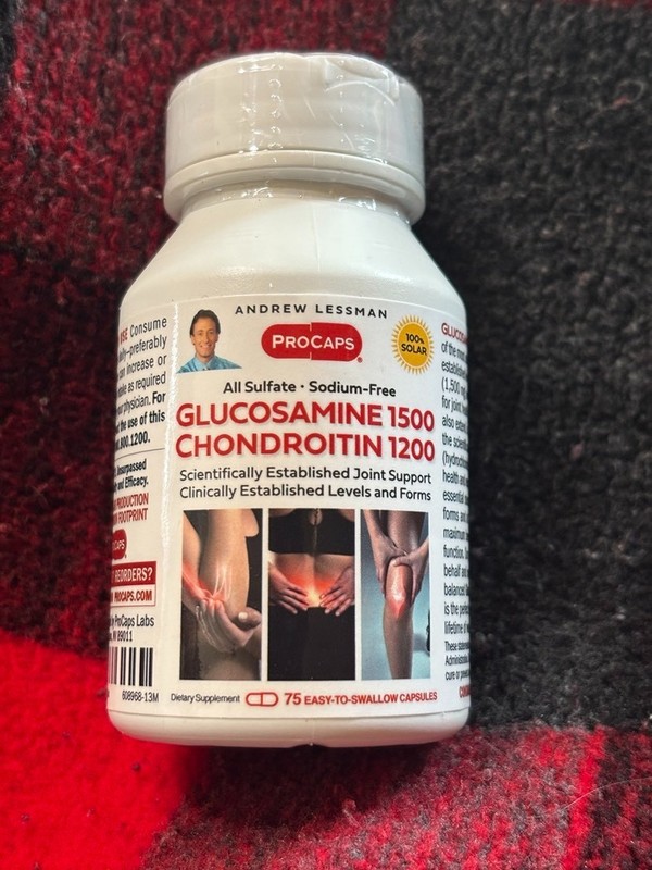 Andrew Lessman Glucosamine 1500 & Chondroitin 1200 75 Capsules Exp. 06/30/2028