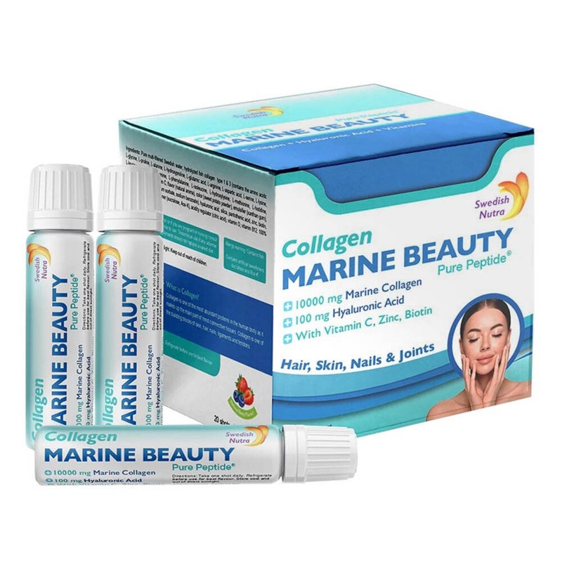Swedish Nutra Marine Beauty Collagen Shots - for Hair, Skin & Nails 20x25ml gallery