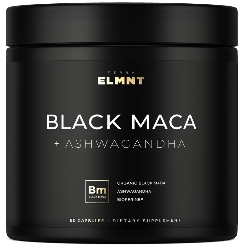 40x Strength Organic Black Maca Root w. Ashwagandha – #1 Highest Potency Blac…