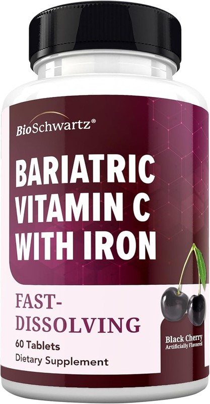 Bariatric Vitamin C & Iron Immune Support Supplement Gentle Dissolving Tablets