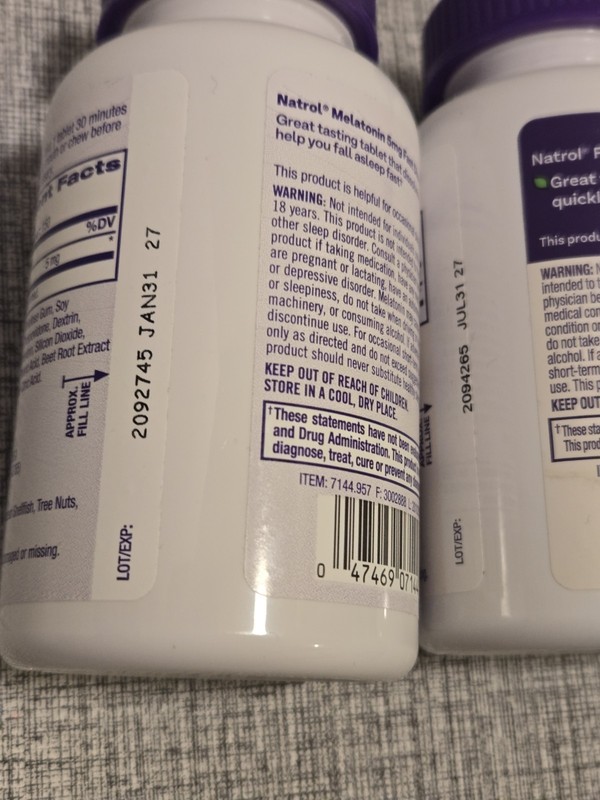 (2)Natrol Melatonin 5 mg Fast Dissolve Strawberry Flavor 150 Tabs READ Descripti gallery