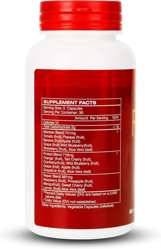 Fruits and Veggies Supplement Balance of Daily Nature 180 Capsules - 2 Bottles gallery