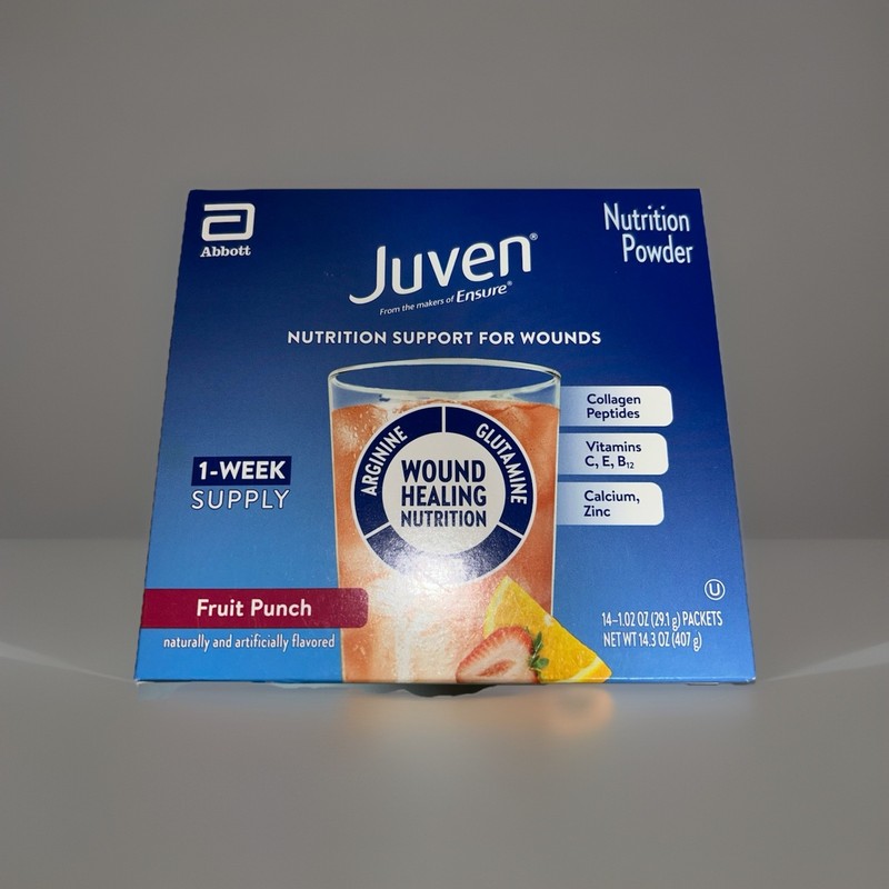Juven Wound Healing Nutrition Powder, Fruit Punch, 14 Packets (1-Week Supply)