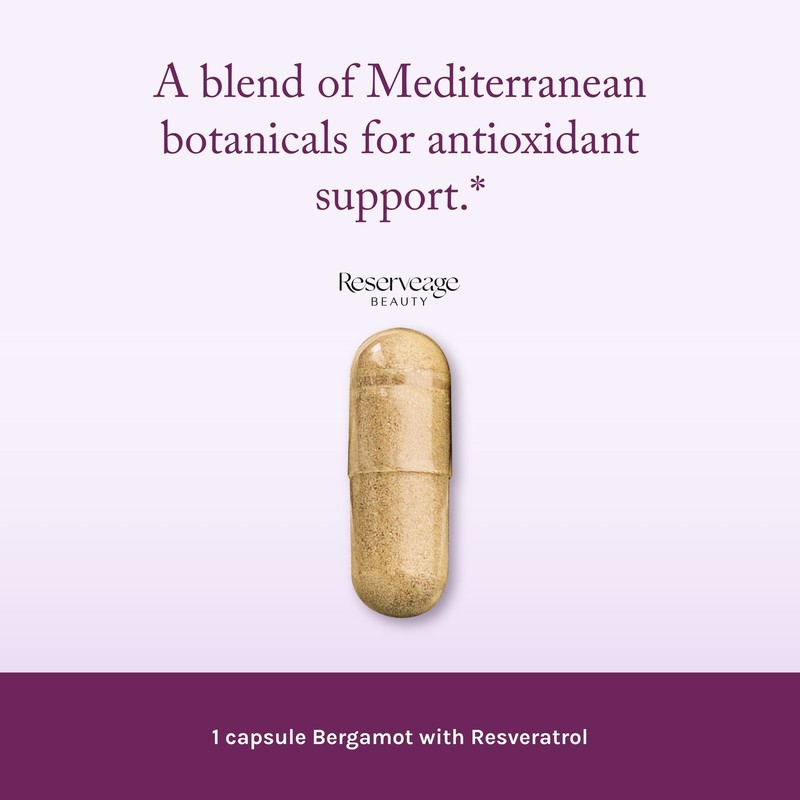 Reserveage Bergamot Cholesterol Support Antioxidant Cardiovascular Support 30cap gallery