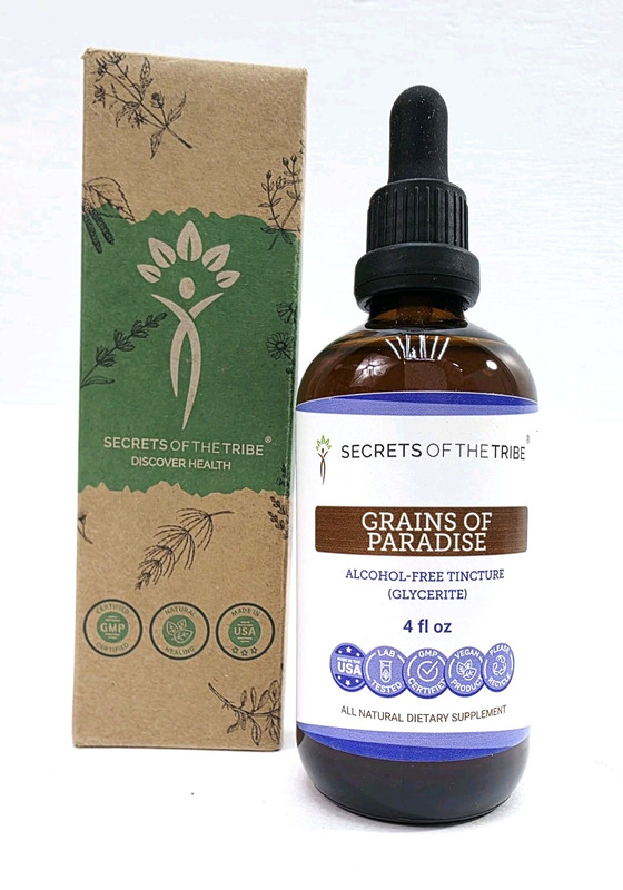 Grains of Paradise Tincture Alcohol-Free Liquid Extract, Aframomum Melegueta 4oz