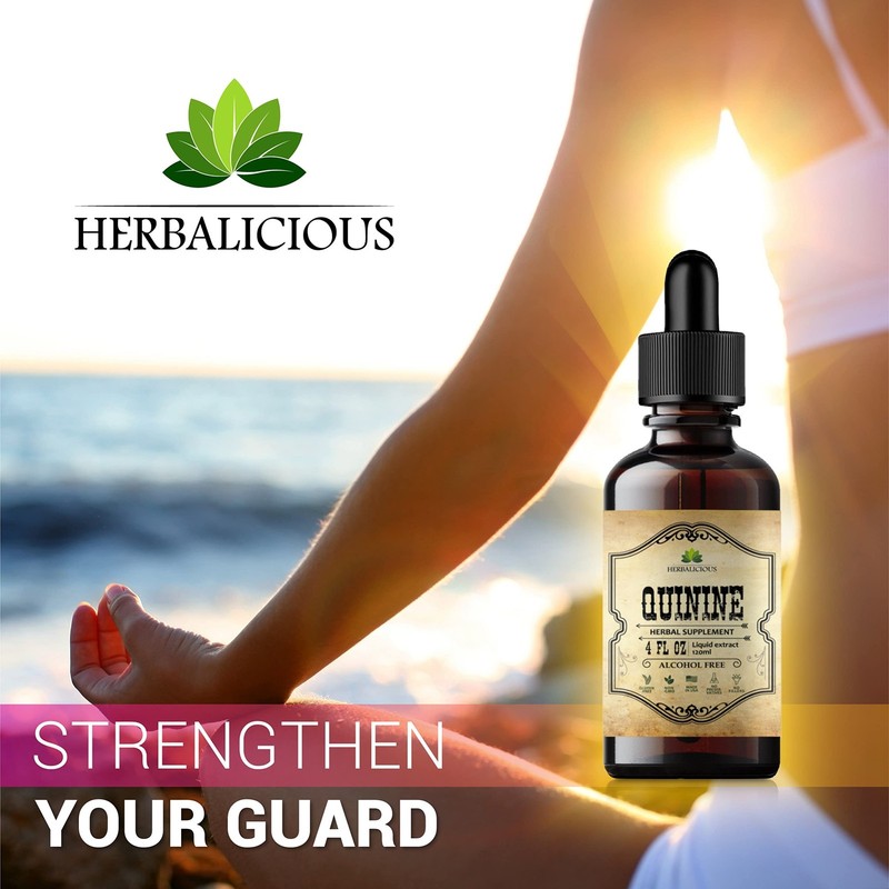 Quinine Liquid Extract 4oz – Restless Legs & Nighttime Cramp Relief, Natural gallery