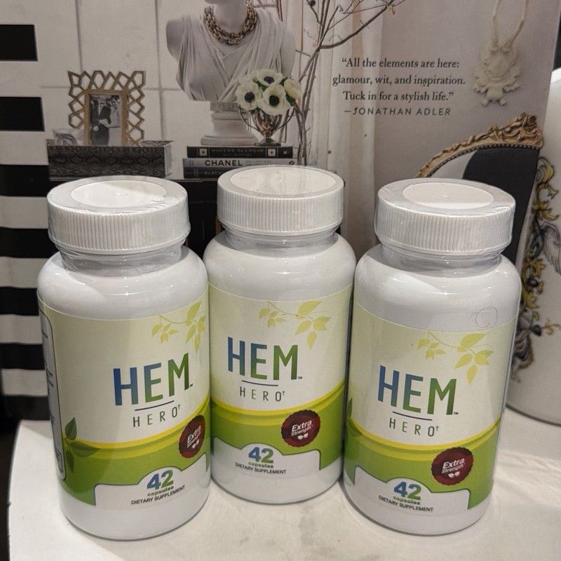 Hem Hero Extra Strength Hemorrhoid Treatment – Reduce Swelling (3pack )42 Caps.