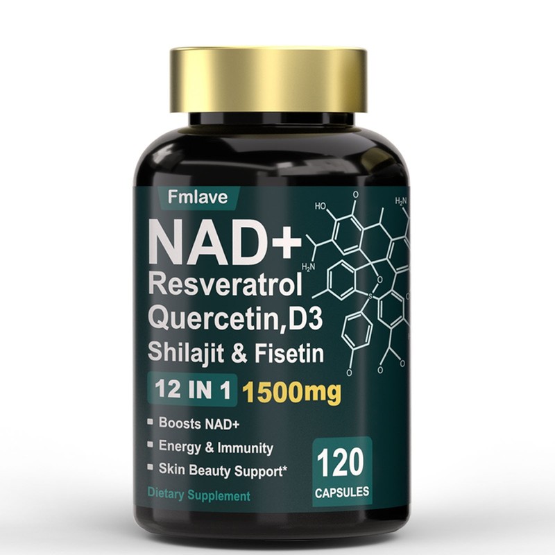 NAD+ 1500mg Supplement for Cellular Energy Support Men & Women, NR & Resveratrol gallery