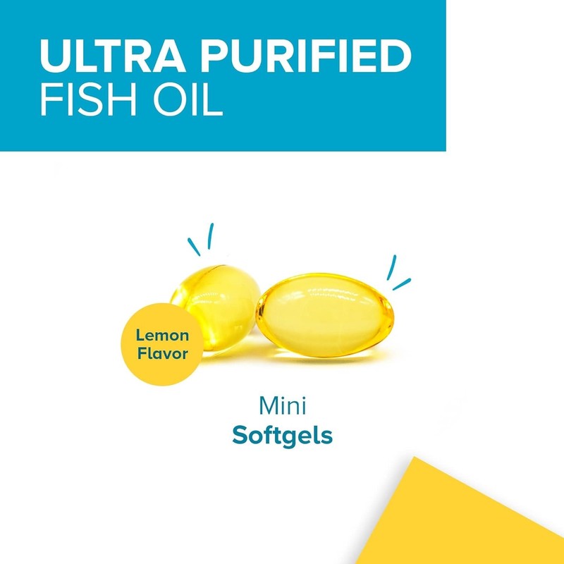 Heart Health Support Omega 3 Mini Softgels, 3 Supply gallery