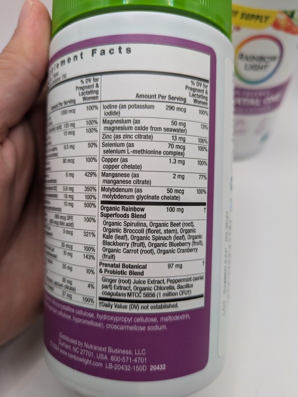 (2 Pack) 150 Tablets Rainbow Light Prenatal One High Potency Multivitamins 03/27 gallery
