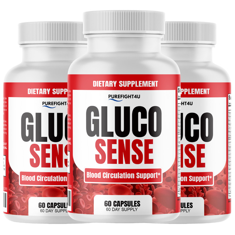 GlucoSense Supplement for Glucose Control & Healthy Blood Levels – 3 Bottles