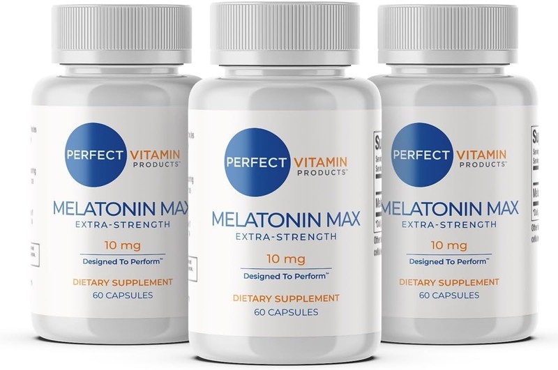 Perfect Vitamin Products 10mg Extra Strength Melatonin MAX – High Dosage Mela…