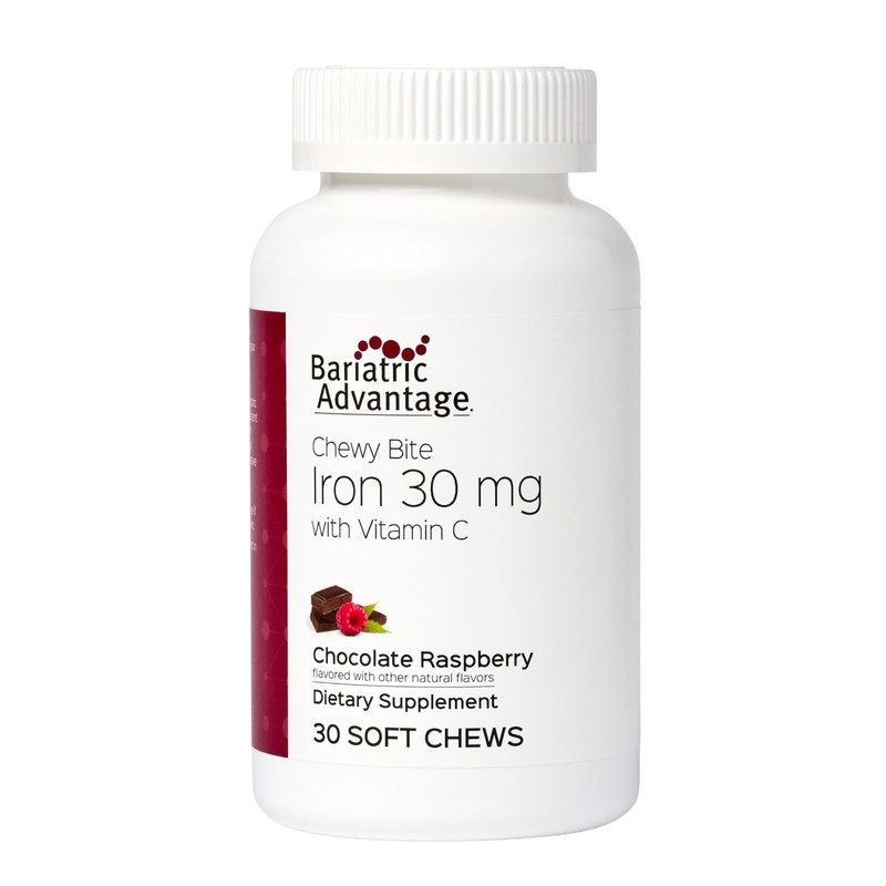 Bariatric Advantage Iron 30 mg Chewy Bite with Vitamin C for Bariatric Patie…