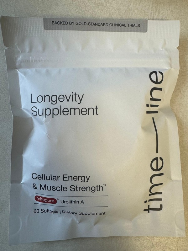 Time-Line Longevity Supplement Mitopure Urolithin A 60 Softgels 12/28