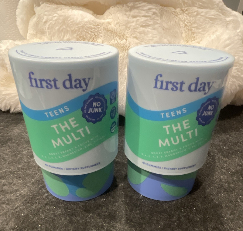 first day Teens The Multi Multivitamin Gummies General Wellness No Junk Fruit 60