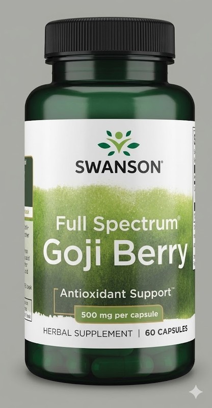 Goji Berry Wolfberry 500 mg, 60 Capsules