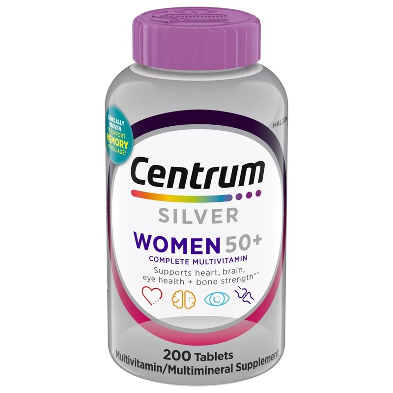 Centrum Silver Women’s Multivitamin for Women 50 Plus 200 Ct Exp: 1/2026