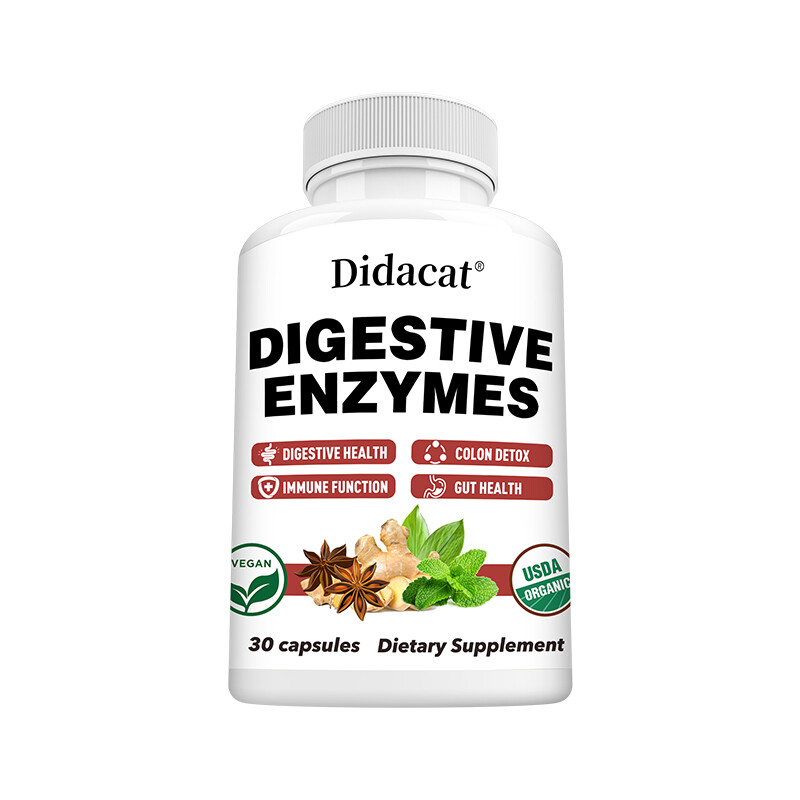 Digestive Enzymes for Colon Detox, Gas, Constipation & Bloating Relief