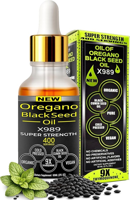 Oil Of Oregano With Black Seed Oil - 400 Servings, 2 in 1 Wild Oregano Oil wi... gallery