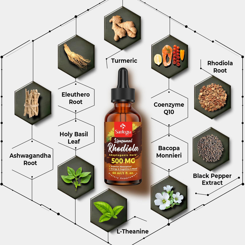 57,000 MG Liposomal Active Rhodiola Rosea Supplement with 2 Fl Oz (Pack of 1) gallery