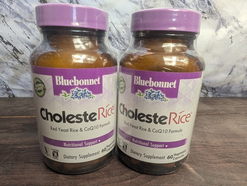 2 Pack Bluebonnet CholesteRice 60 Capsules Per Bottle New Exp 04/28