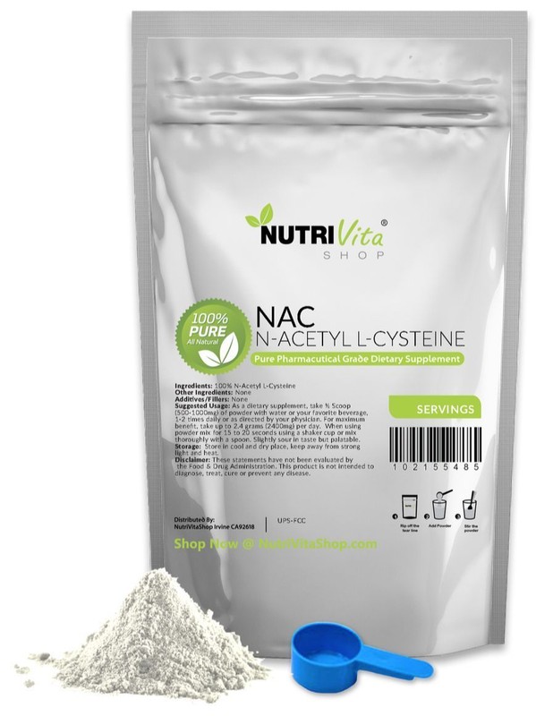 1000g (2.2 lb) N-Acetyl L-Cysteine Powder – NAC – OU KOSHER/PHARMACEUTICAL USP