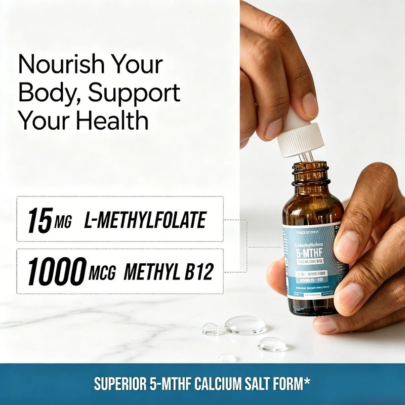 L-Methylfolate 5-MTHF 15mg– Active Methylated Formula for Mood & Energy gallery