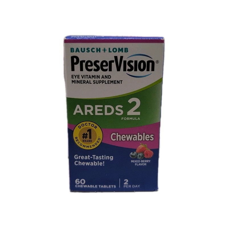 PreserVision Areds 2 Formula Eye Vitamin & Mineral 60 Chewables Exp: 05/2026