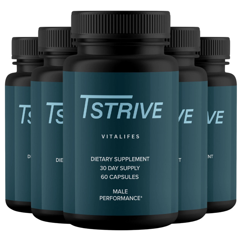 (5 Pack) Tstrive Advanced Male Support Performance Supplement 300 Capsules