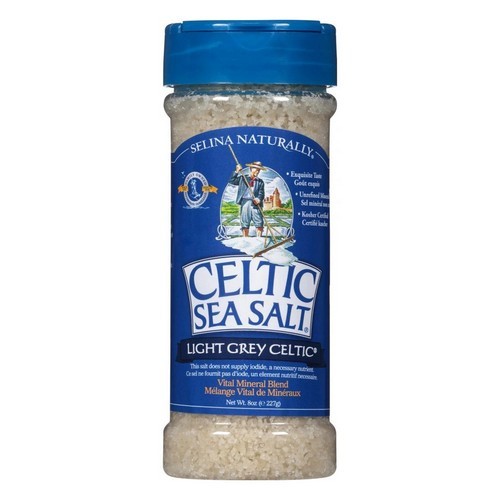 Light Grey Coarse Salt Shaker 8 Oz By Celtic Sea Salt