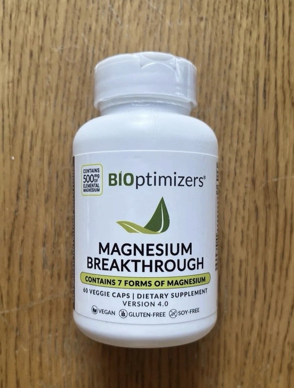 Bioptimizers Magnesium Breakthrough all 7 essential forms, 60 -capsules