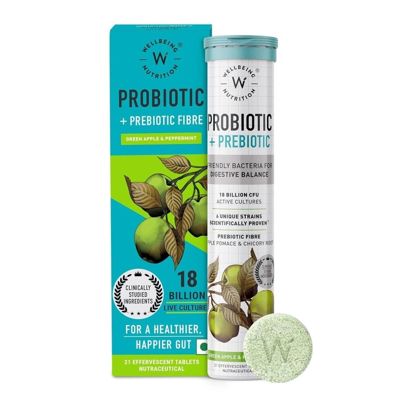 Wellbeing Nutrition Probiotics + Prebiotics - 21 Effervescent Tabs ( Pack of 2 ) gallery