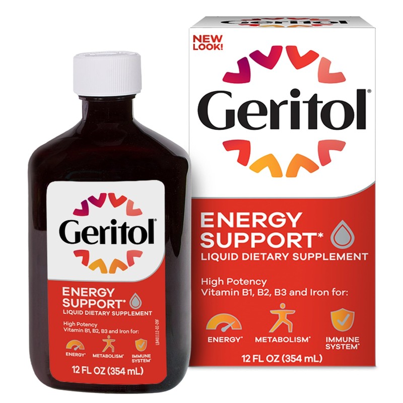 Geritol Liquid Vitamin and Iron Supplement, Energy Support, Contains High Poten