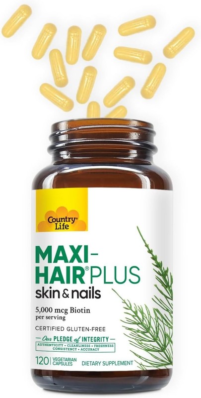 Maxi-Hair Plus Biotin, Supports Healthy Hair, Skin and Nails, Daily Supplemen... gallery