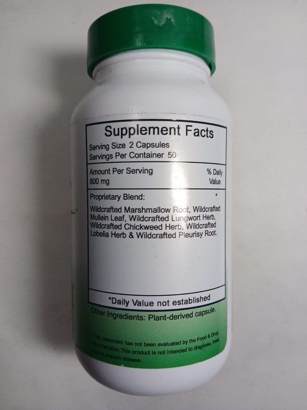 Dr. Christopher's Lung & Bronchial 100 Veg Caps Exp. 07/2027 gallery