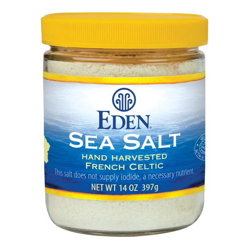 Eden Sea Salt, Hand Harvested French Celtic, Stone Ground Fine, Trace Mineral…