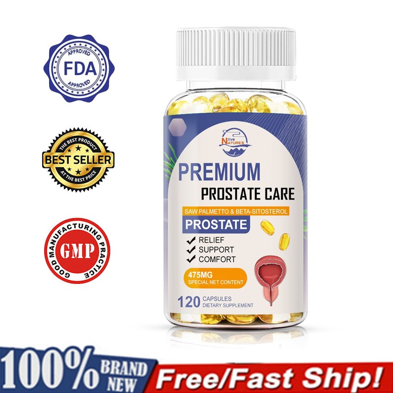 Prostate Health Capsules Support for Men’s Wellness Natural Body-Care 120Capsule