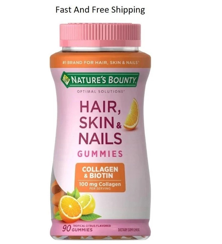 Nature’s Bounty Hair Skin and Nails With Collagen and Biotin, Gummies, 90 Ct