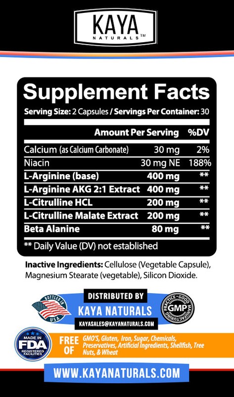 Nitric Blast 60ct L Arginine L Citrulline Nitric Oxide Preworkout Beta Alanine gallery