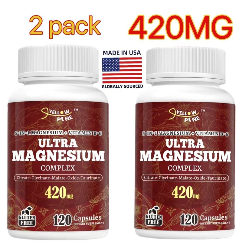 🦌Yellow Pine🦌 2 pack 🦌 5-in-1 Ultra Magnesium Complex Plus Vitamin B6