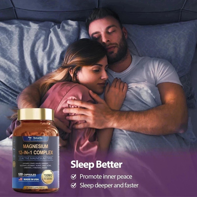 Magnesium Complex 700mg 12 in1 Magnesium Supplement with Glycinate Citrate-2 Pcs gallery