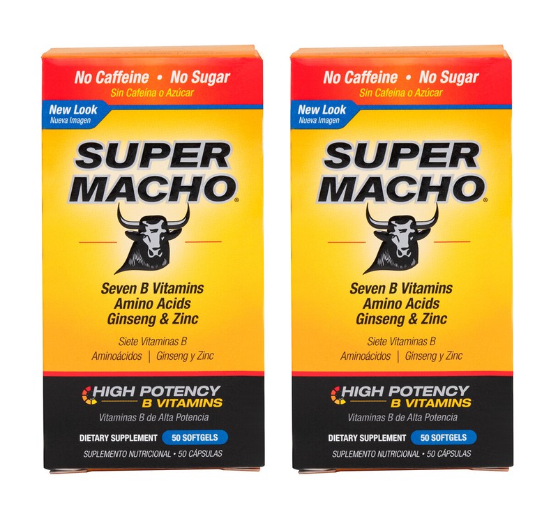 Super Macho Dietary Supplement 50 Softgels / Made in USA (2 PACK) Exp 4/2026