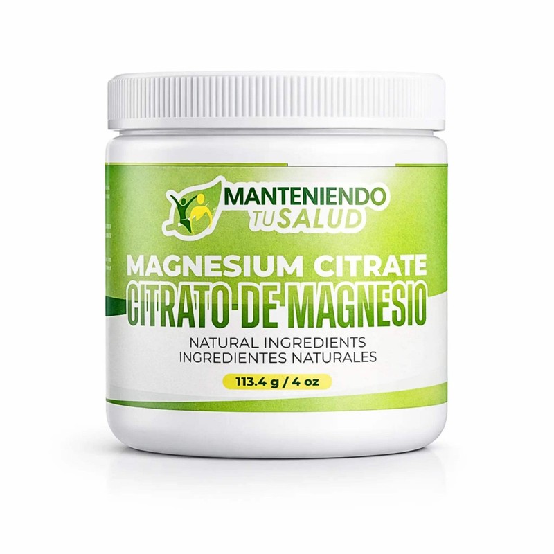 Manteniendo Tu Salud Magnesium Citrate Powder, Stress Support, 5.64 Oz