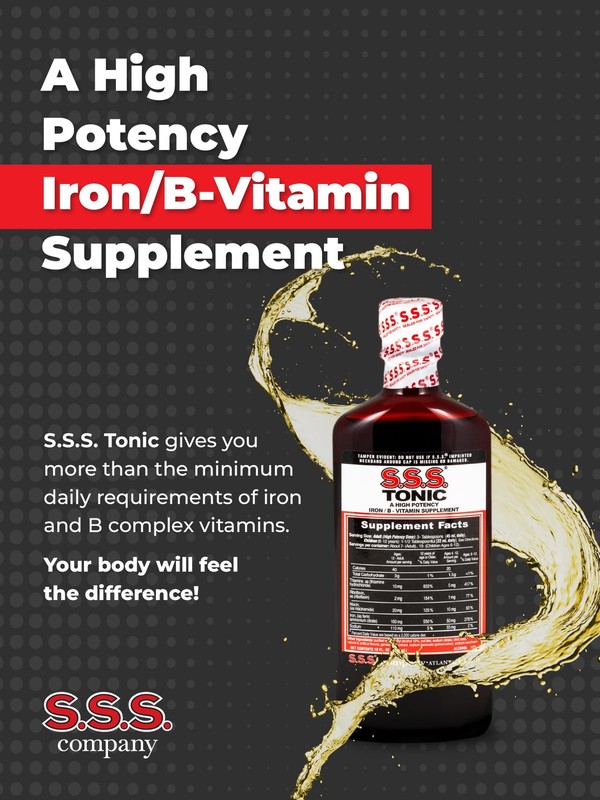 S.S.S. Tonic, Iron and Vitamin B Supplement, 10 Fl Oz (Pack of 1), Cranberry gallery