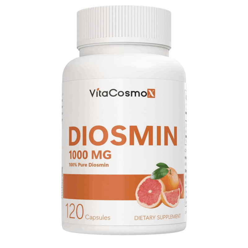 VitaCosmoX DIOSMIN 1000 Mg Citrus Sinensis – Supplement for circulation Veins